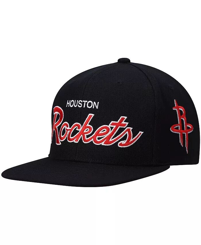 

Мужская черная кепка Houston Rockets Hardwood Classics Script 2.0 Snapback Mitchell & Ness