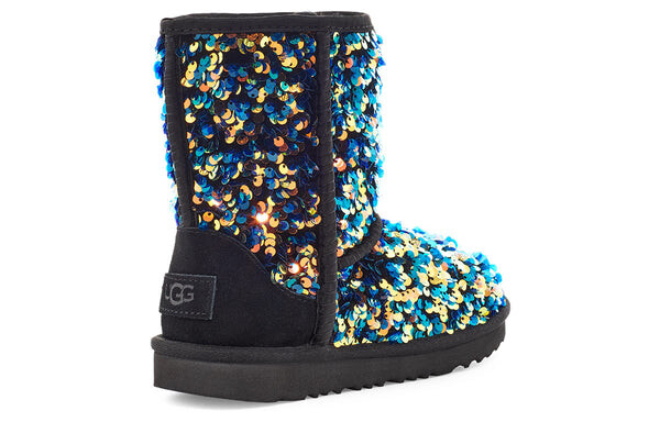 Кроссовки классические ii звездные пайетки Ugg, черный — фото 4