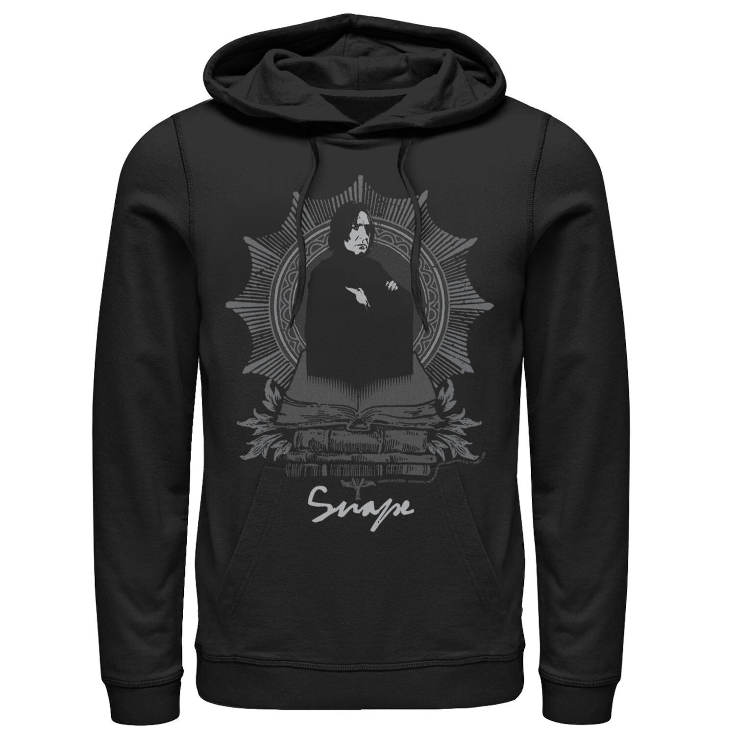 

Мужской пуловер с капюшоном и рисунком Snape Books Portrait Harry Potter