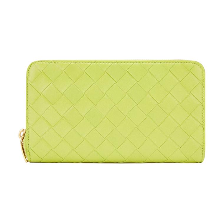 

Bottega Veneta Кошелек из овчины Large Women's Kiwi Green