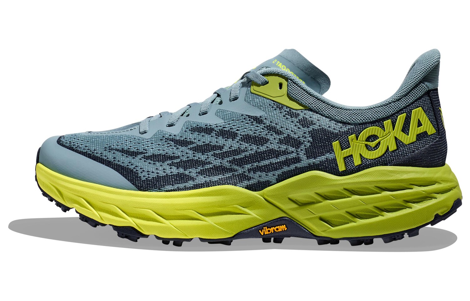 

Кроссовки HOKA ONE ONE Speedgoat 5 Stone Blue Dark Citron