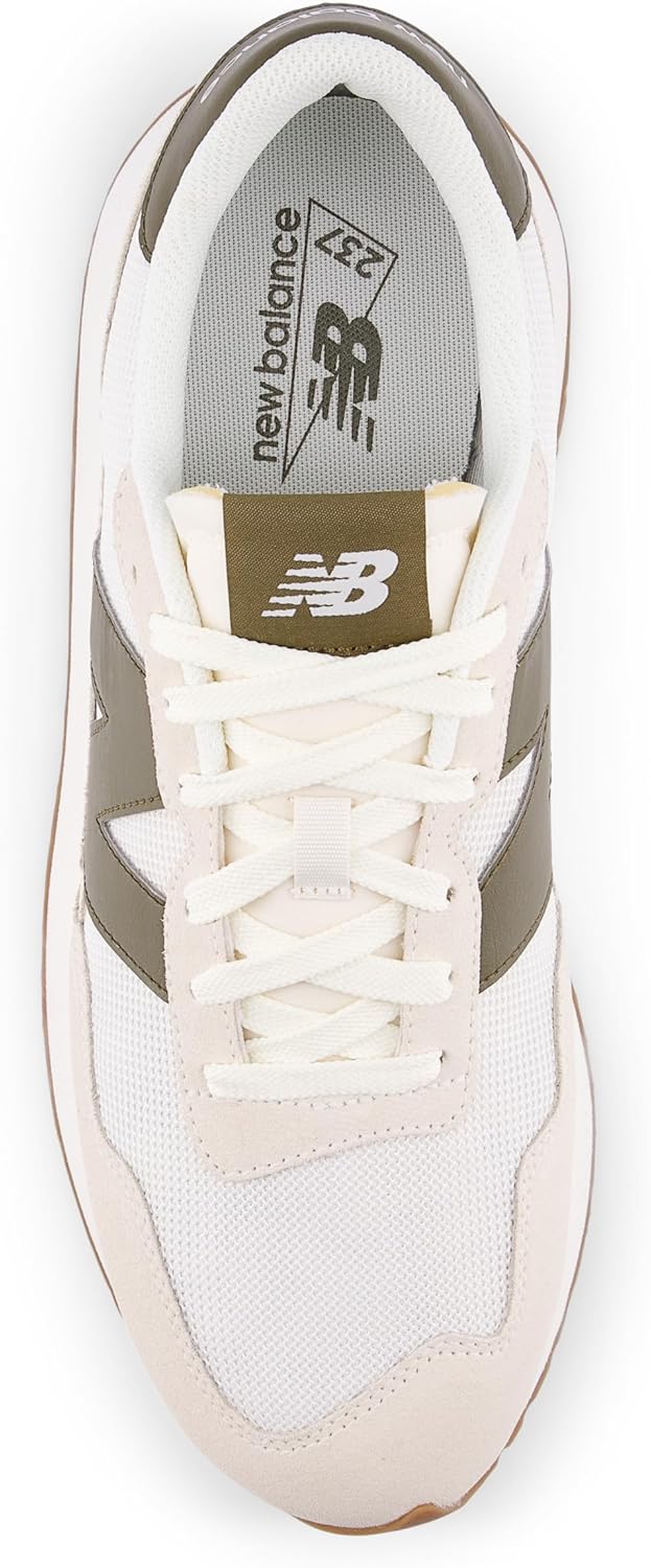 Мужские кроссовки для бега по шоссе New Balance 237 V1 Classic, Sea Salt/Woodland — фото 4