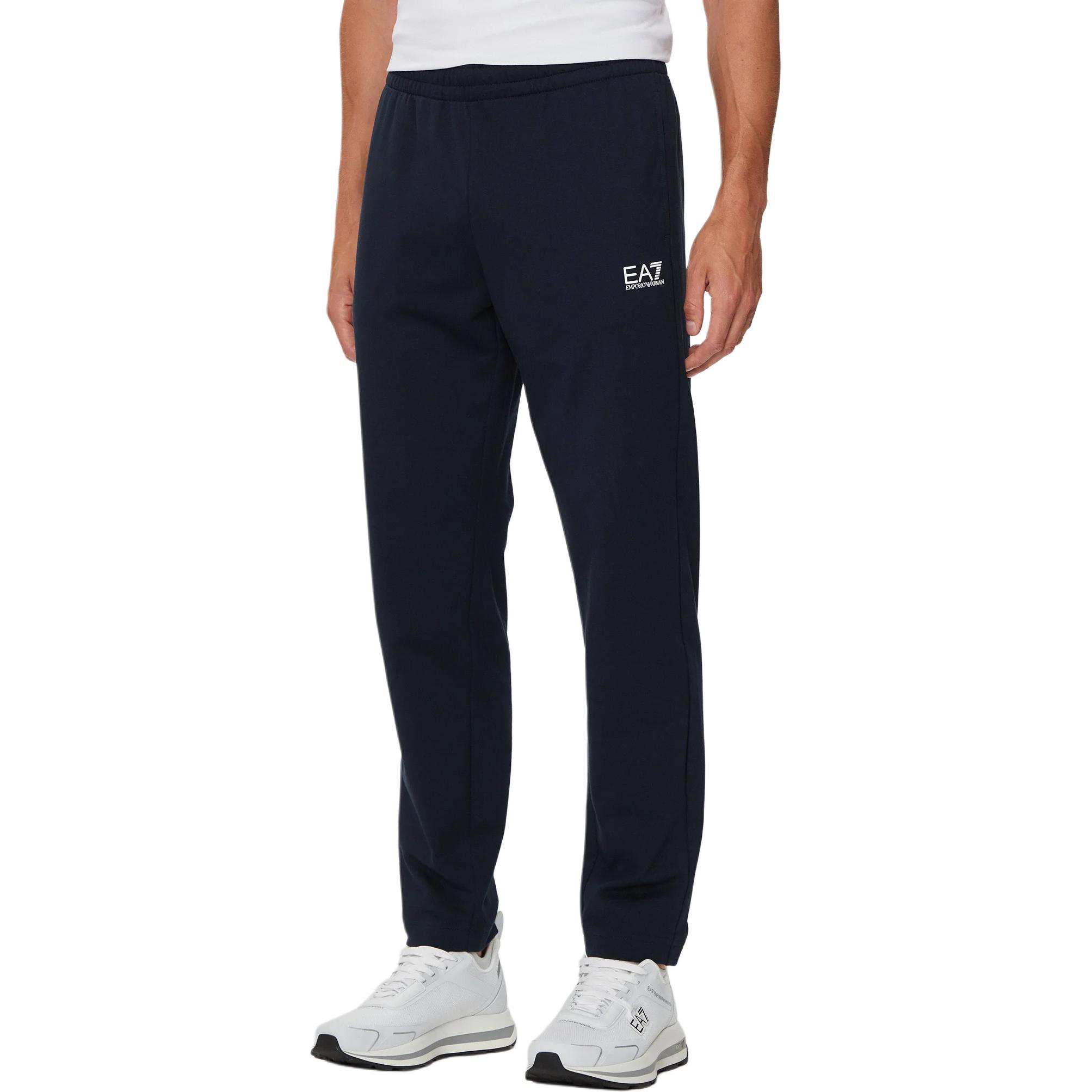 EMPORIO ARMANI EA7 FW24 Вязаные спортивные штаны Men's Marine Blue — фото 3