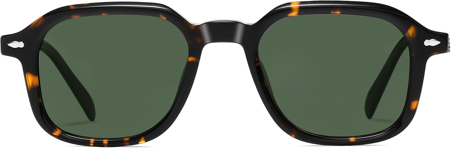 

Солнцезащитные очки SOJOS из ацетата, квадратные, поляризованные, для женщин и мужчин, в стиле ретро, ​​ручной работы, прямоугольные, легкие, модель SJ3121, Turquoise/Green