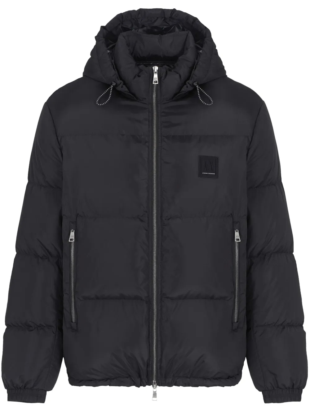 

Стеганый пуховик Armani Exchange, черный