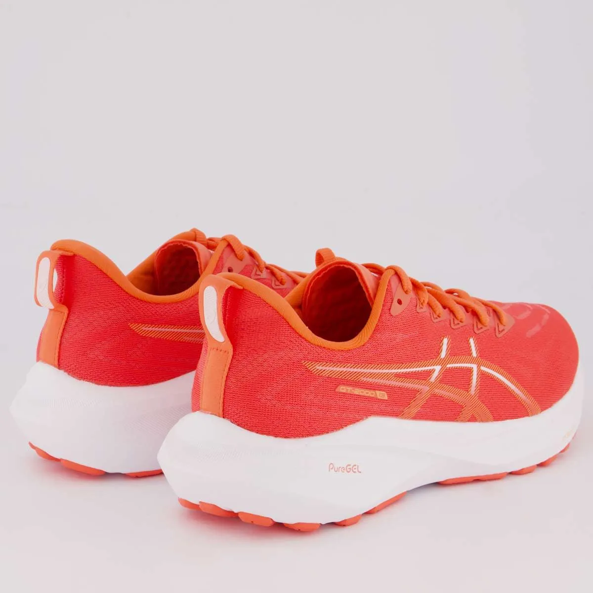 Беговые кроссовки ASICS GT-2000 13 для мужчин, коралл — фото 3