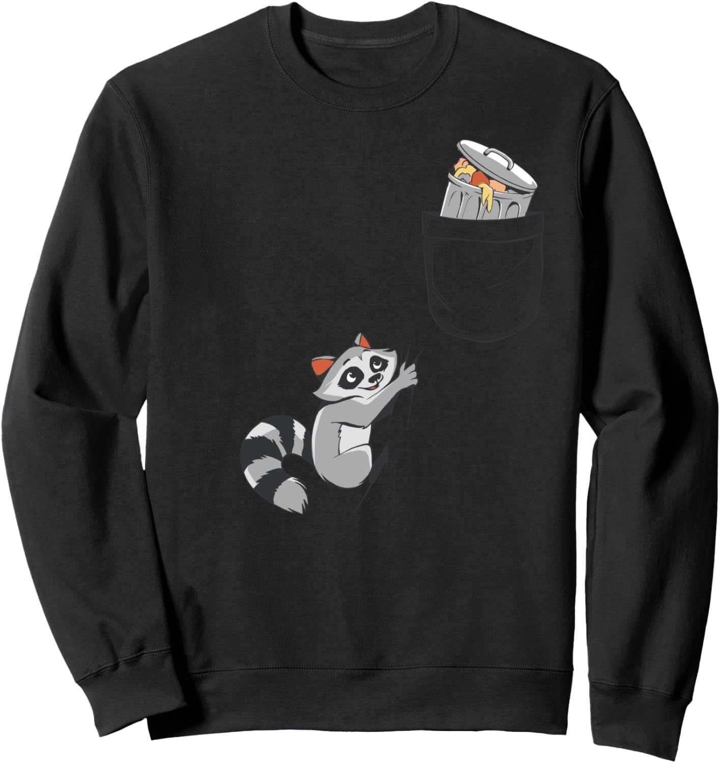 

Енот в кармане, милый карман, енот, мусор, панда, толстовка с енотом Cute Funny Raccoon Lover Gifts For Women & Men, черный