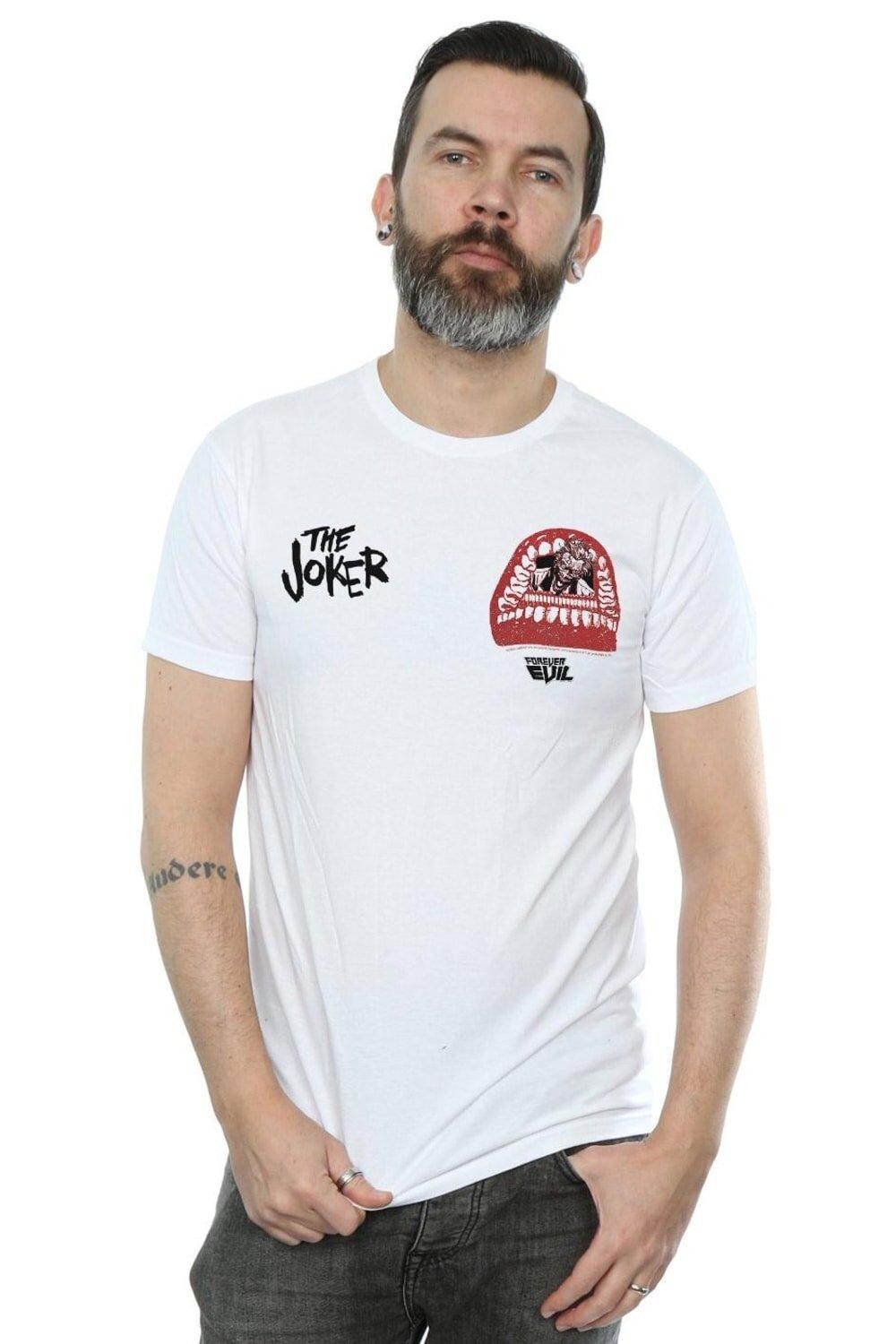 

Футболка с принтом на груди «Лига справедливости Джокер» Forever Evil DC Comics, белый