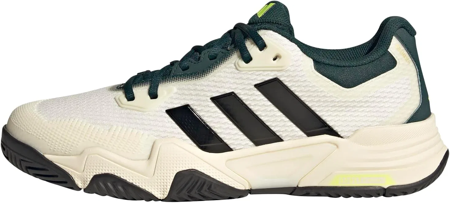 Мужские теннисные кроссовки Adidas Solematch Control 2, Off White/Silver Metallic/Aurora Ivy