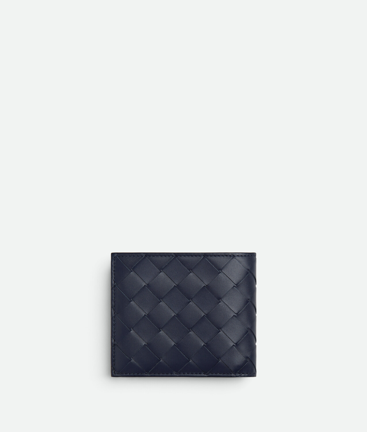 Intrecciato bi-fold wallet with coin purse BOTTEGA VENETA, бездна/кипарис — фото 3