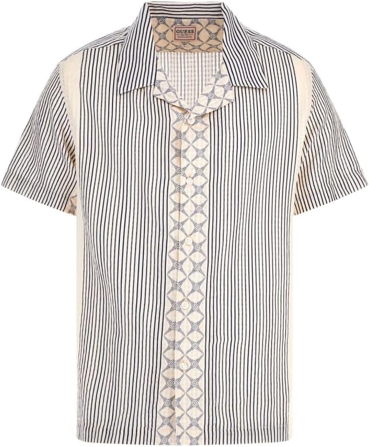 

Мужская рубашка с коротким рукавом GUESS Meyer Dobby, Dreamy Moon Multi