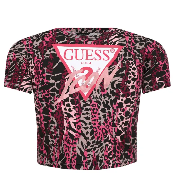 

Футболка стандартного кроя Guess, розовый