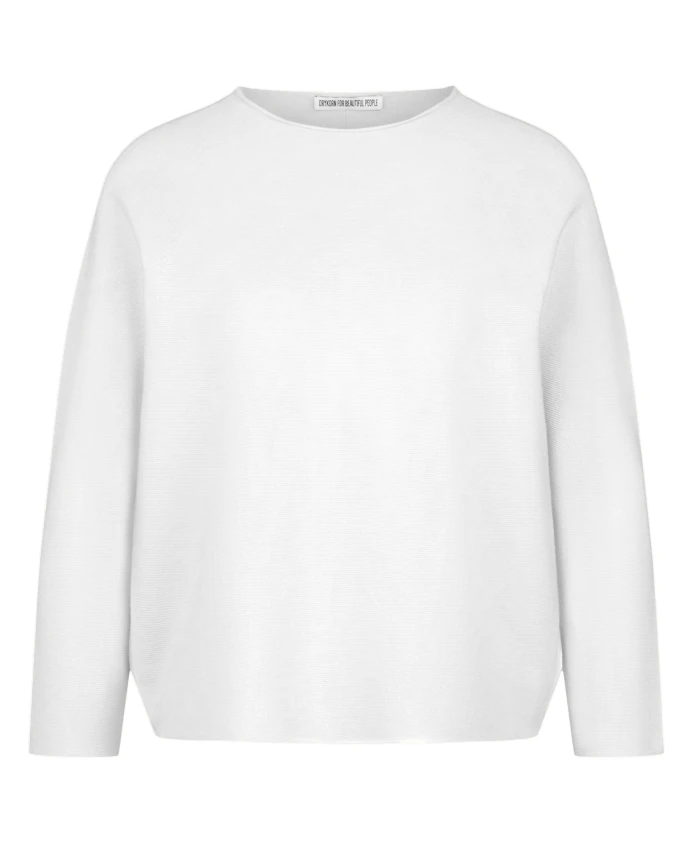 

Свободный вязаный свитер с рукавами 3/4 Drykorn, белый