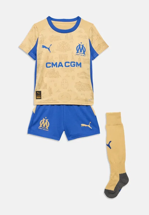 Футболка Puma Olympique Marseille Special Edition National Team Wear, светло-золотой/королевский сапфир — фото 3