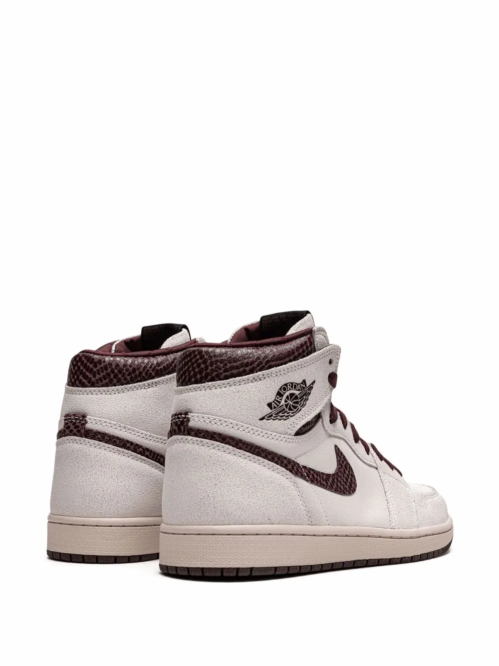 Кроссовки Air  1 High OG из коллаборации с A Ma Maniére Jordan, белый — фото 3