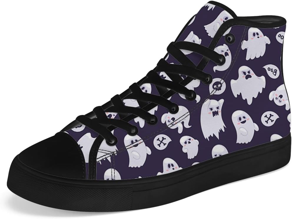 

Мужские и женские кеды Chebing с призрачным эффектом, высокие, на шнуровке, повседневные, пурпурный