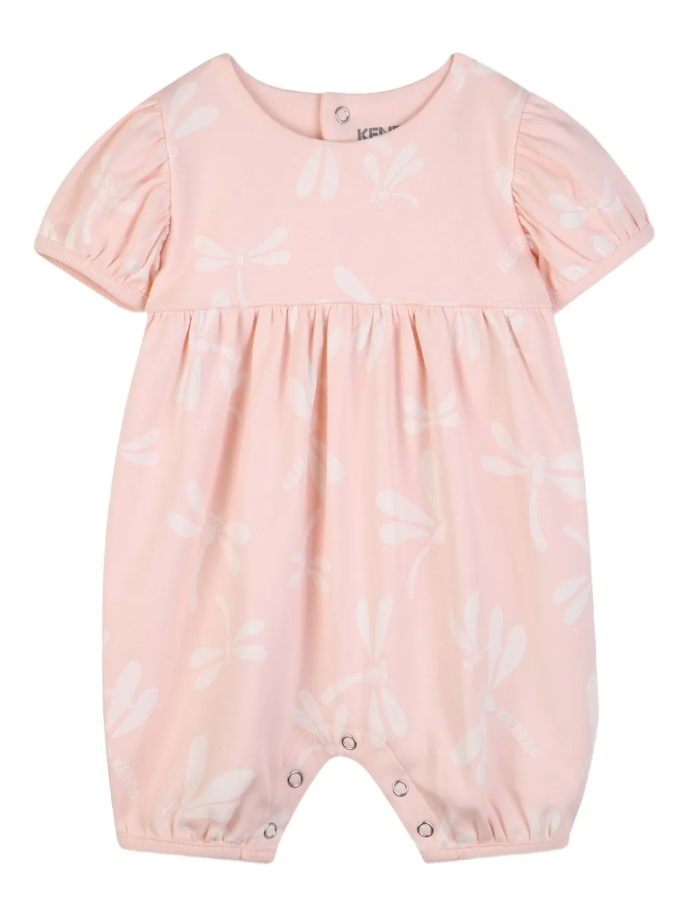 Комплект для новорожденного с принтом Kenzo Kids, розовый — фото 3