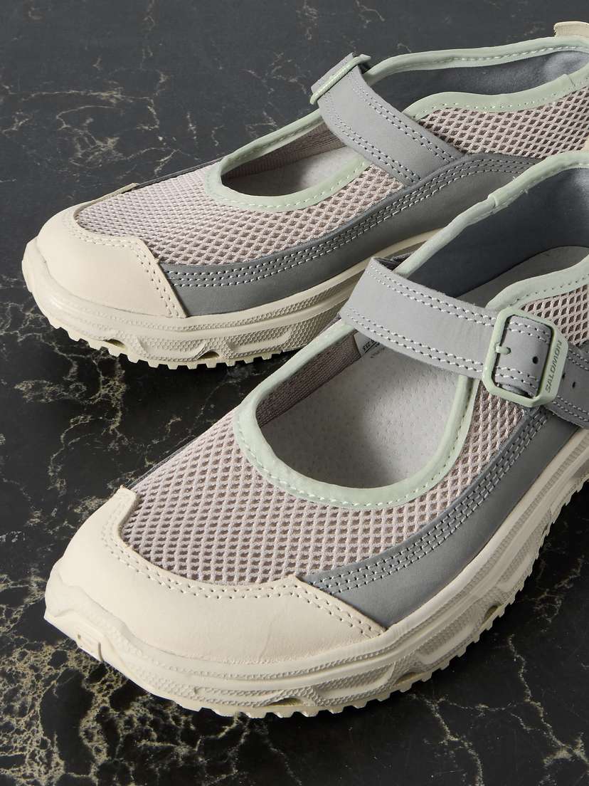 Кроссовки Rx Marie Jeanne из сетки и нубука со складной пяткой Salomon, серый — фото 4