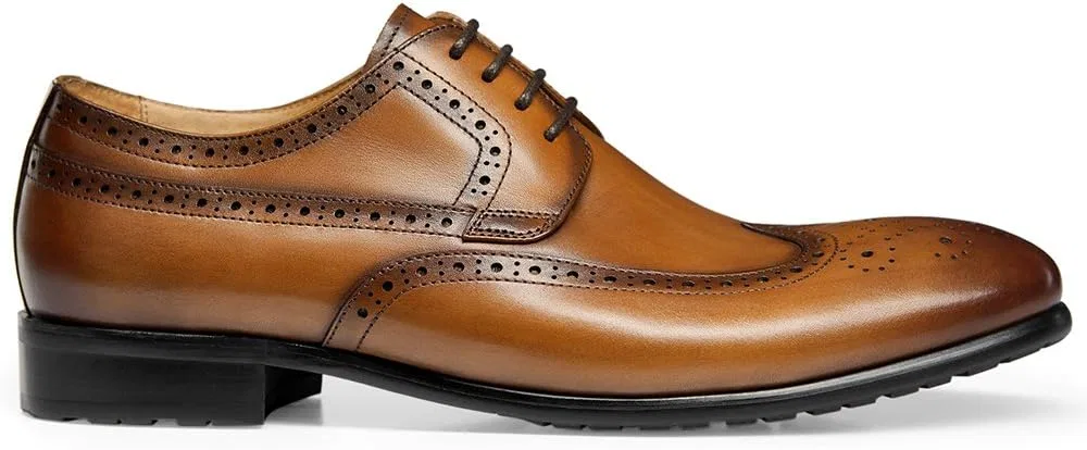 Мужские классические туфли-оксфорды Dickinson с мыском Cap-Toe GIFENNSE, Brown — фото 4
