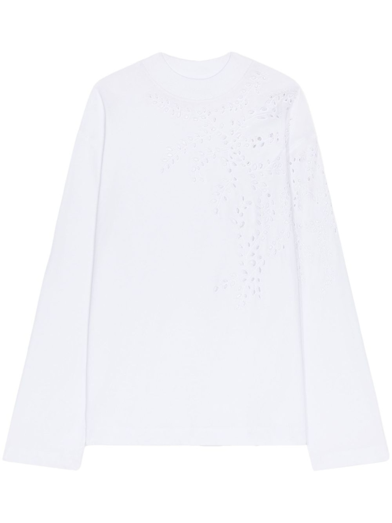 

DRIES VAN NOTEN футболка с английской вышивкой, белый