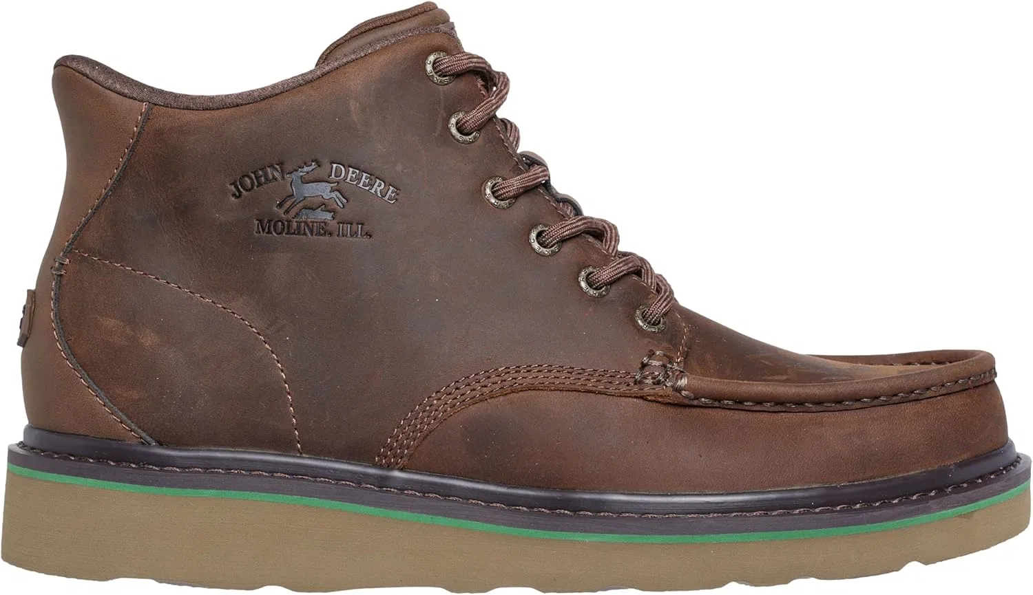 Мужские защитные туфли Skechers John Deere Brockman 2.0 Moc Toe на шнуровке, Cdb — фото 3