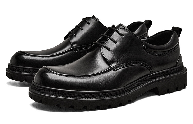 Мужские туфли Beau Today Men's Casual Shoes Men Low-Top Black — фото 3
