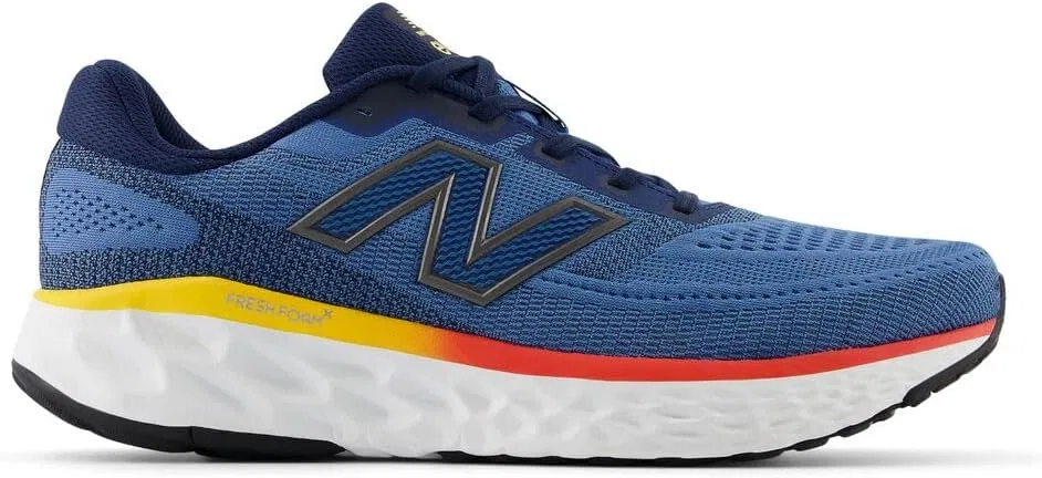 Мужские беговые кроссовки New Balance Fresh Foam X Evoz V4, 2-Sea Stone Nb Navy Clementine — фото 3