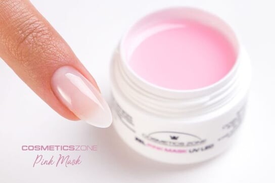 Гель для наращивания ногтей, молочно-розовый - Pink Mask 5мл Cosmetics Zone UV LED — фото 2