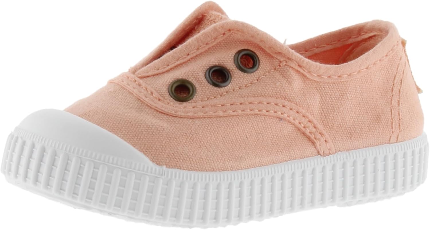 

Женские кеды Victoria английского бренда с тонированным носком из канвы и шнуровкой, Coralina