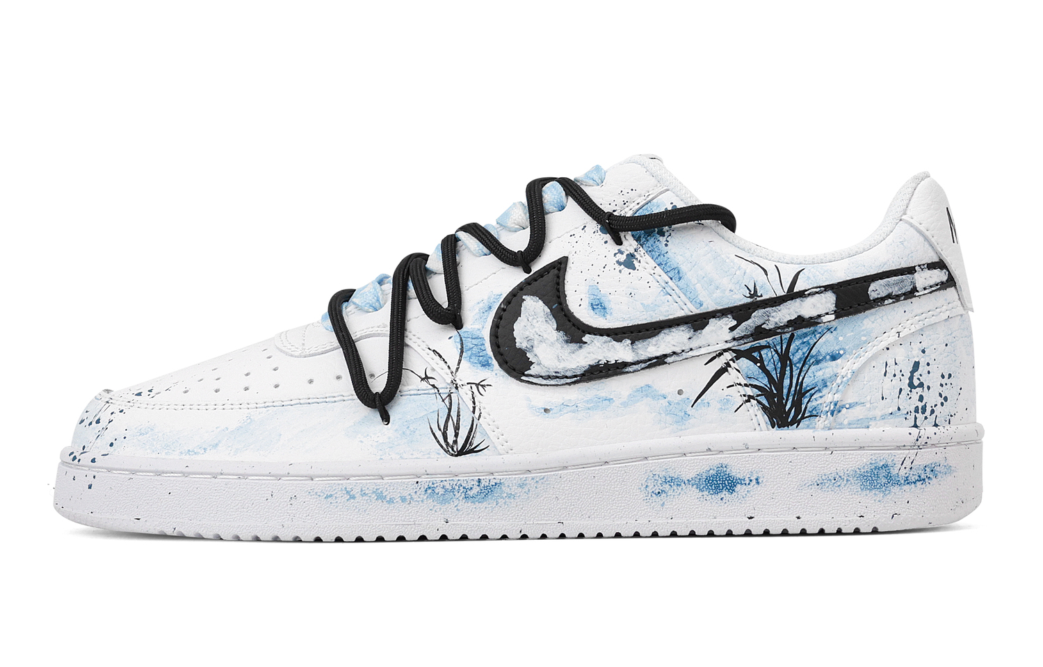 

Nike Кроссовки Court Vision 1 Smoky Mist Azure, износостойкие, низкие, для скейтбординга, мужские, небесно-голубые