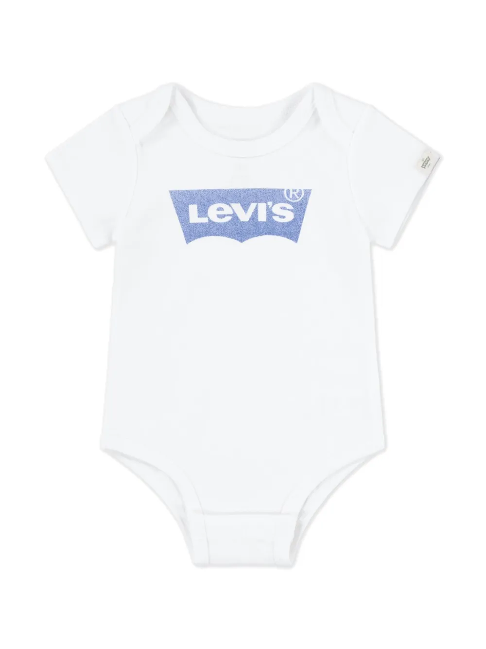 Комплект из боди и брюк с логотипом Levi's Kids, синий — фото 3