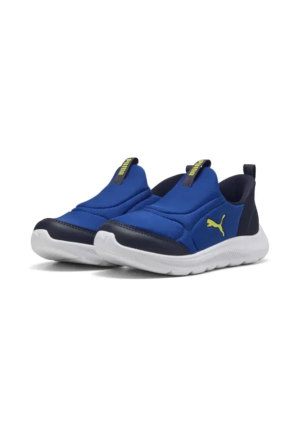 Кроссовки slip-ons Puma Fun Racer 2 Sliptech Sneakers, ярко-синий-лимонный шербет — фото 2