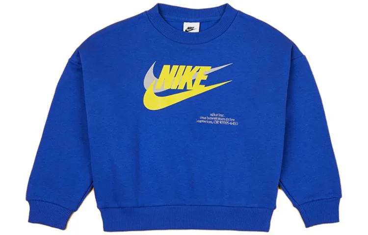 Детский свитшот с лацканами Nike, Game Royal Blue