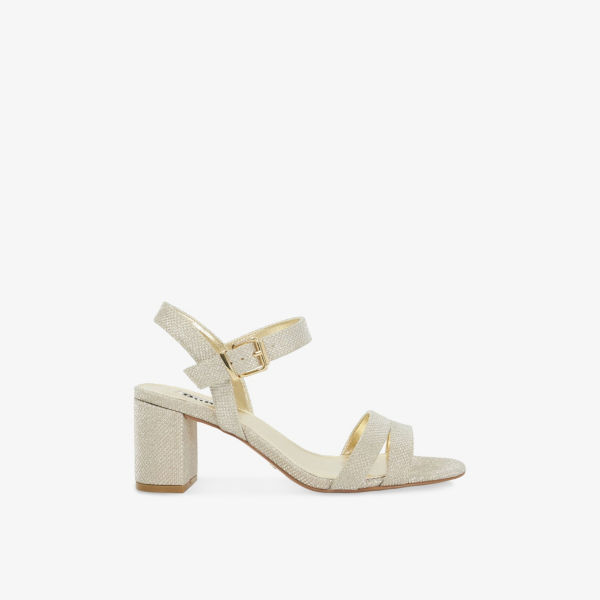 Сандалии Dune Merisa с широкой колодкой и квадратным каблуком, синий