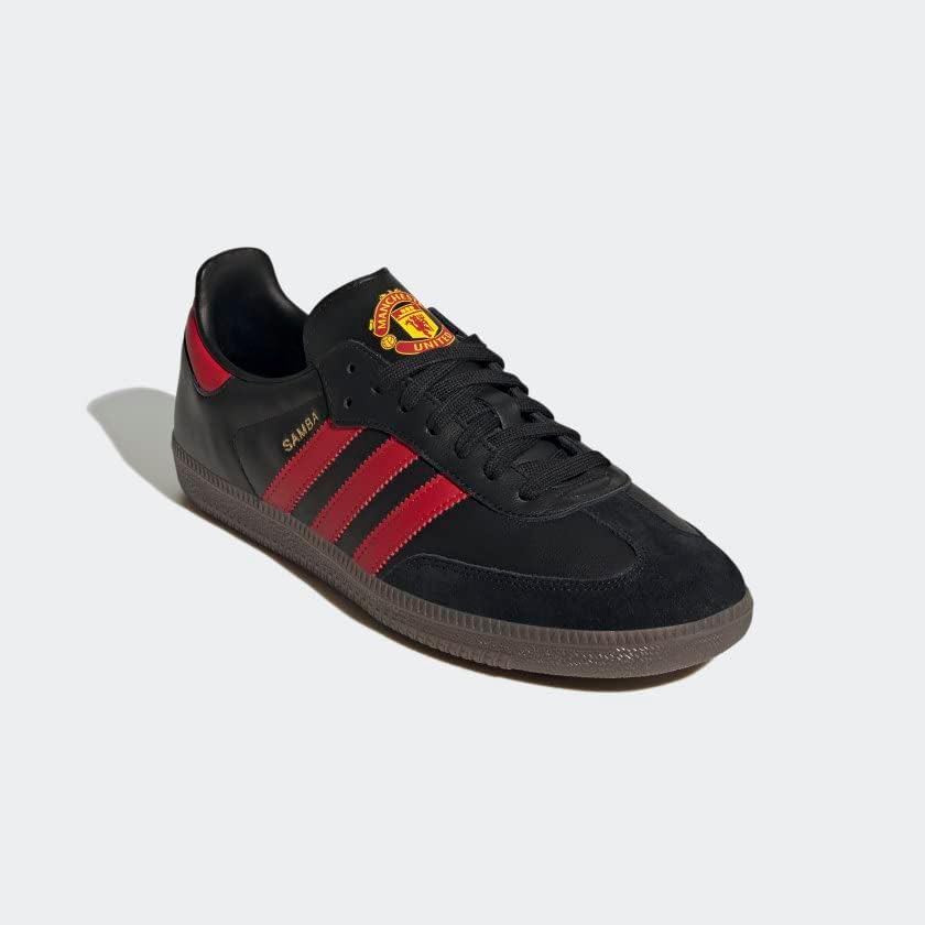 Мужские кроссовки adidas Samba XLG для повседневной носки, черный/красный — фото 4