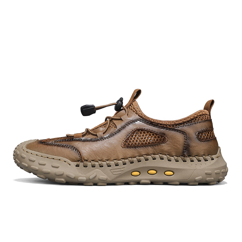 

Qiandongmeili Износостойкие мужские низкие кеды повседневные - хаки, цвет Khaki