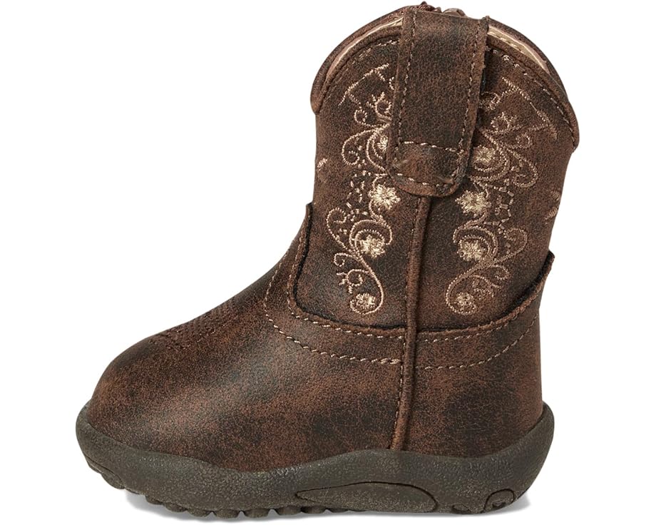 Детские ботинки Roper Kids Cowbabies Bailey (Infant/Toddler), Vintage Brown Faux Leather Upper — фото 4