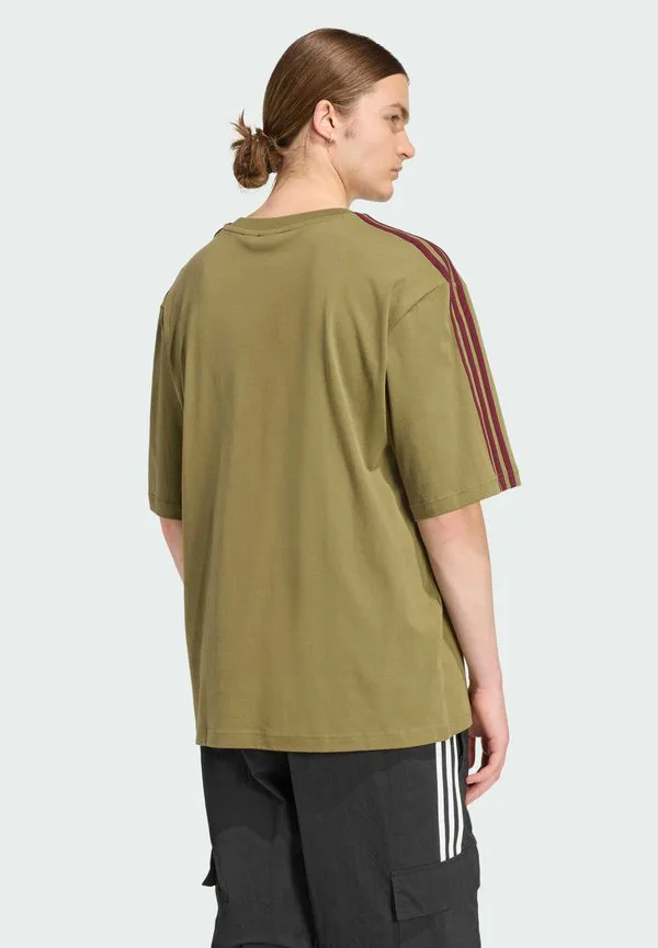 Футболка с принтом 3s Adidas Originals, Focus Olive/Maroon — фото 2