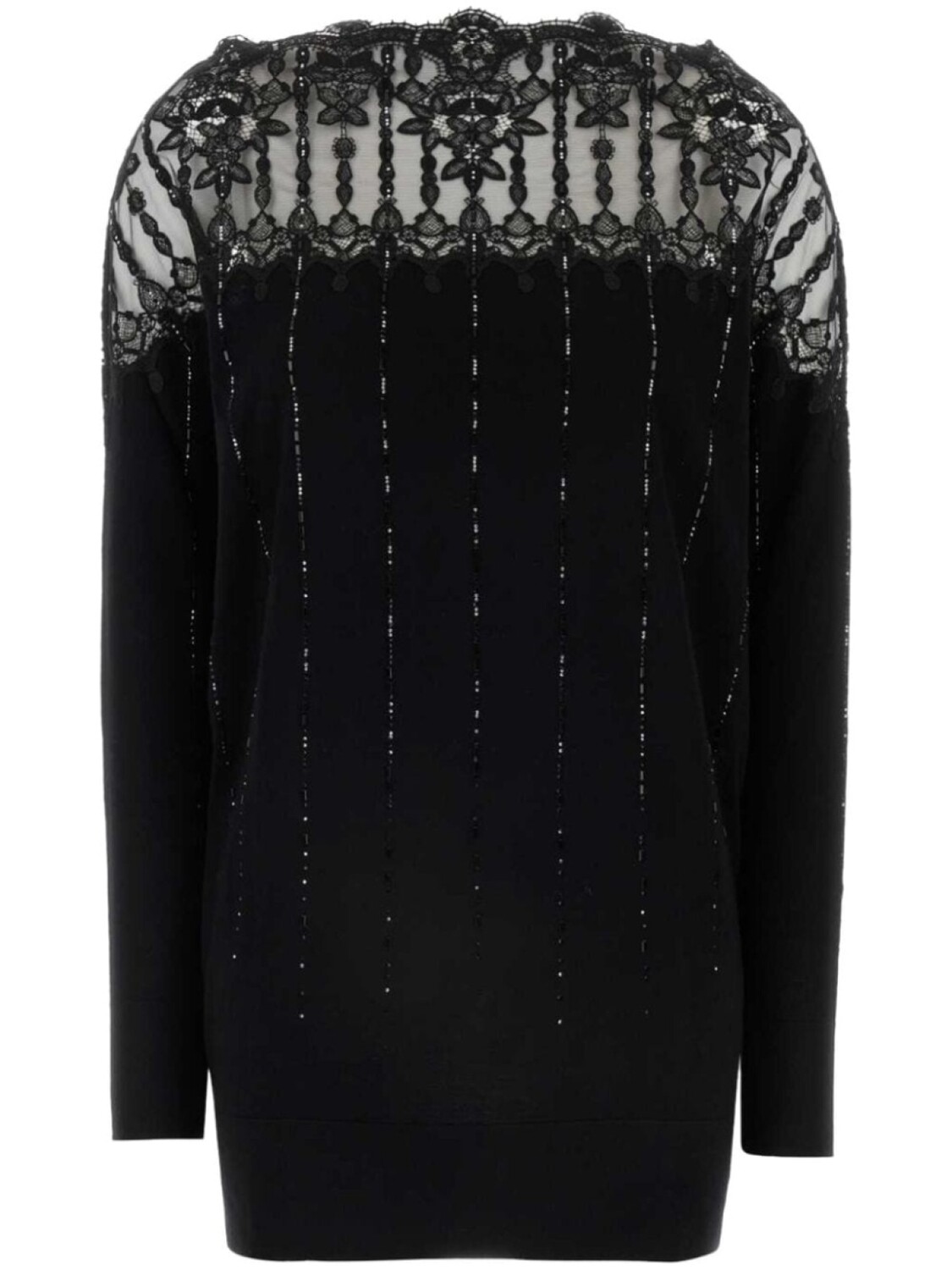 

Шерстяной свитер Ermanno Scervino, черный