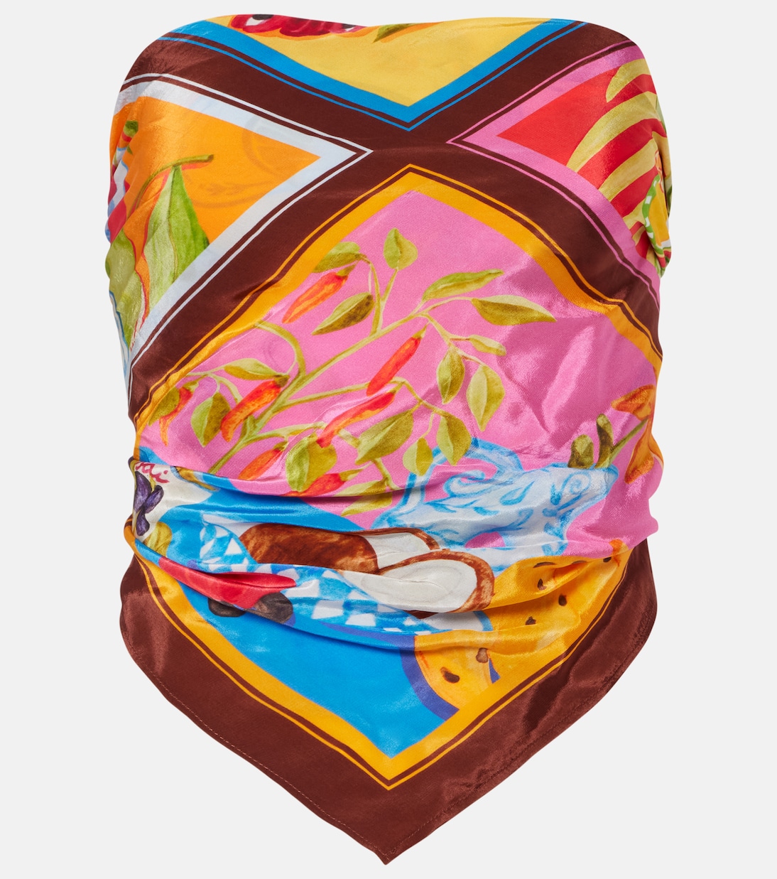 

Летний пикник принтованная блузка Farm Rio, Summer Picnic Multicolor
