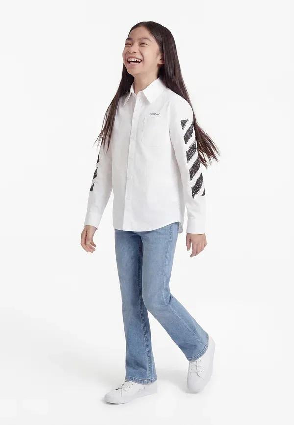 Блуза Diag sketch button down, цвет белый