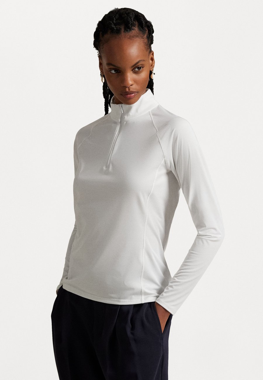

Топ Polo Ralph Lauren STRETCH-JERSEY QUARTER-ZIP, Ceramic White/Off-White