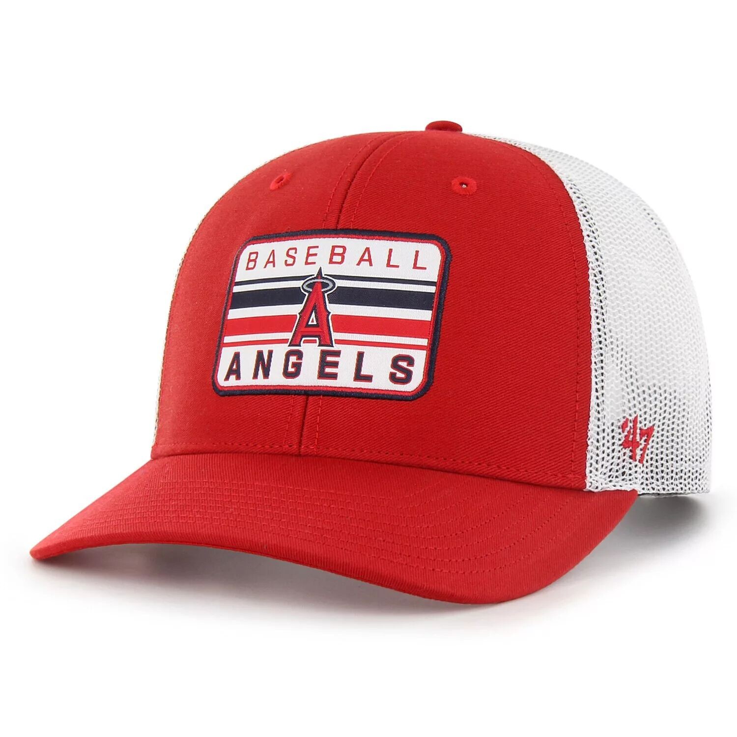 

Мужская красная регулируемая кепка Los Angeles Angels Drifter Trucker '47