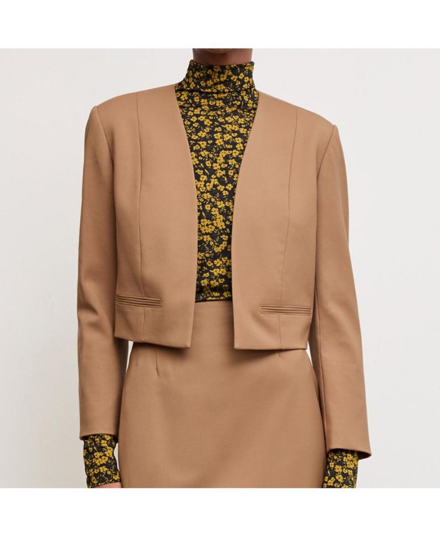 

Женская куртка Neale из шерстяной саржи MMLaFleur, Camel