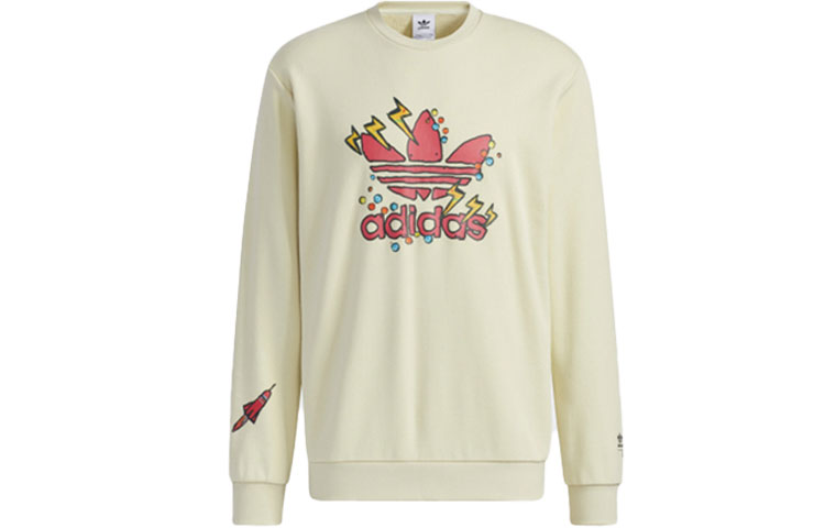 Фантастическая серия свитшотов мужские песчаная буря грунт Adidas Originals, светло-коричневый — фото 2