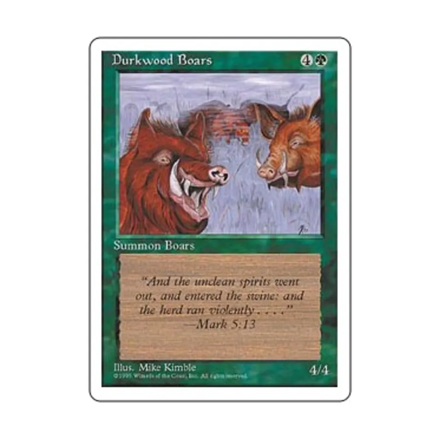 

CCG Дарквудские кабаны (клавиша C), MTG - 4th Edition