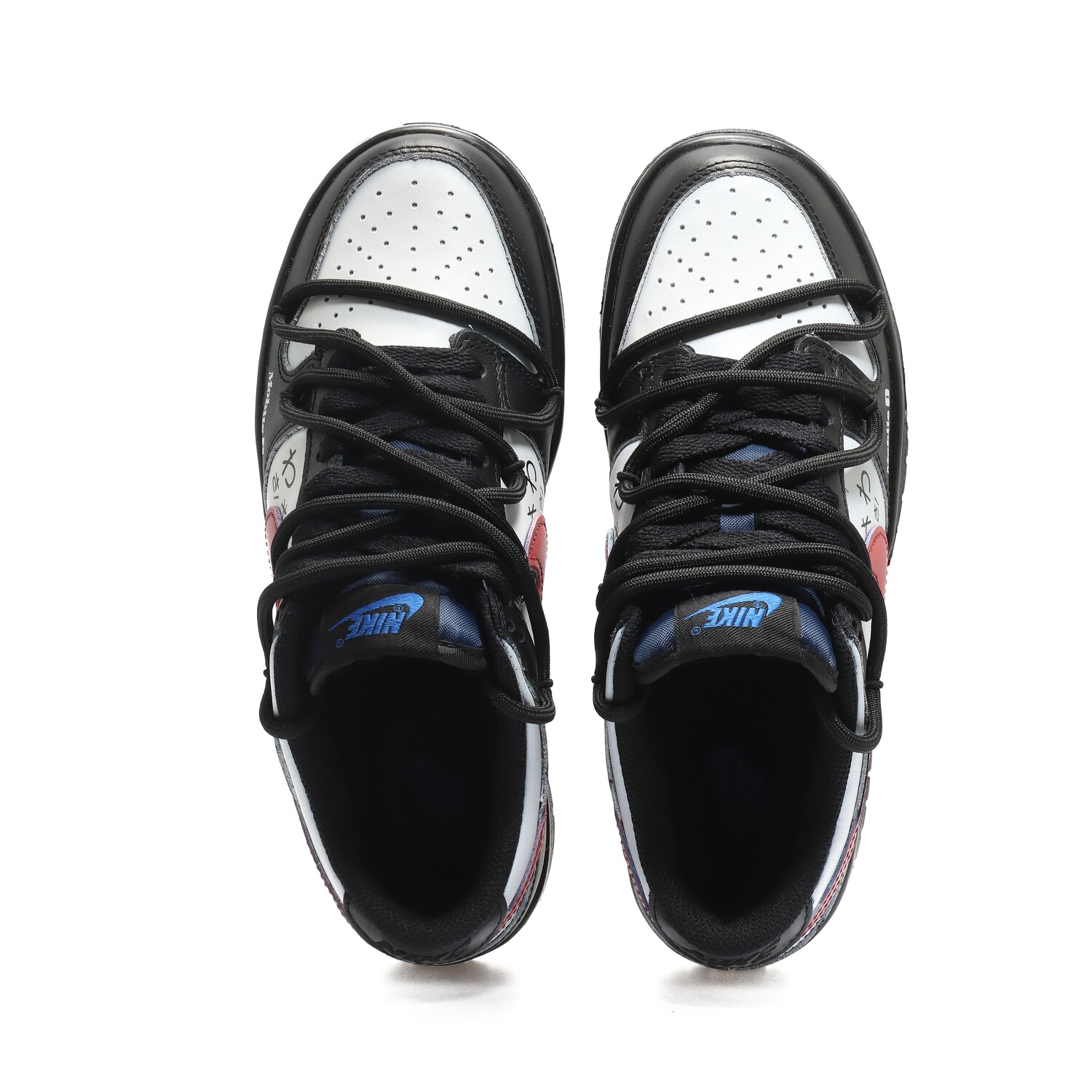 

Кроссовки Nike Dunk Skateboard Shoes Women's Low-Top Black White Red