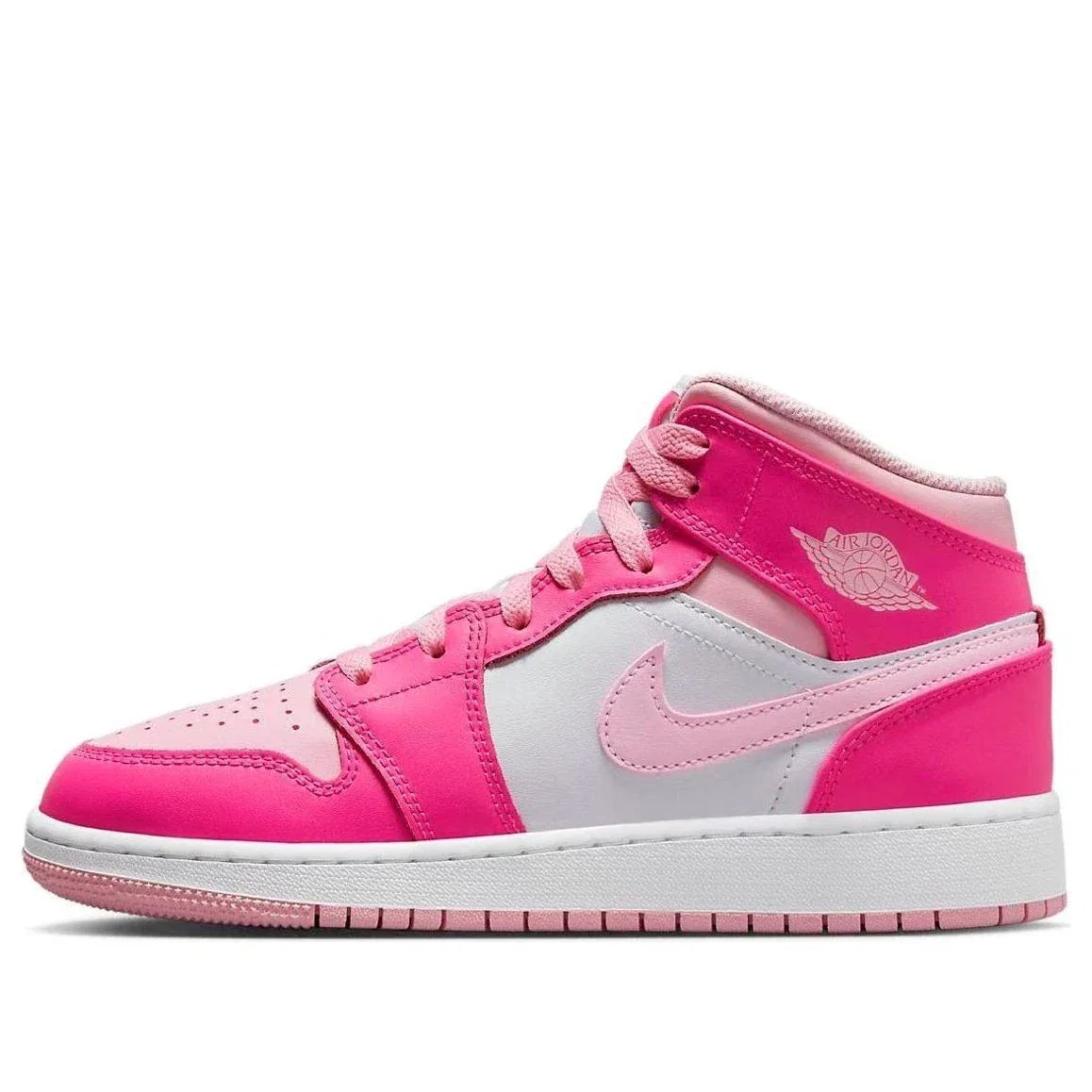 Детские кроссовки Nike Air Jordan Mid FD8780 - розовые, повседневная обувь HTAT126 — фото 2
