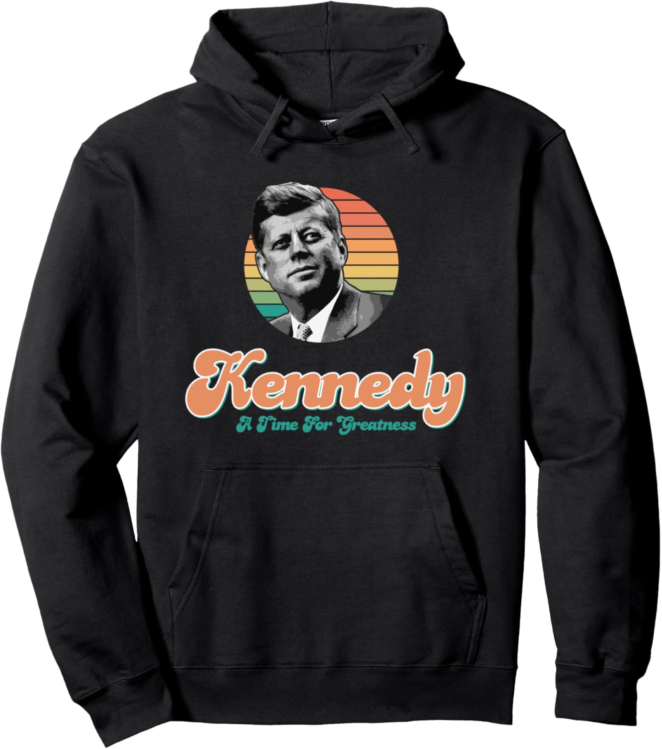 

Худи в стиле ретро JFK Kennedy A Time For Greatness Utopia Sport, черный