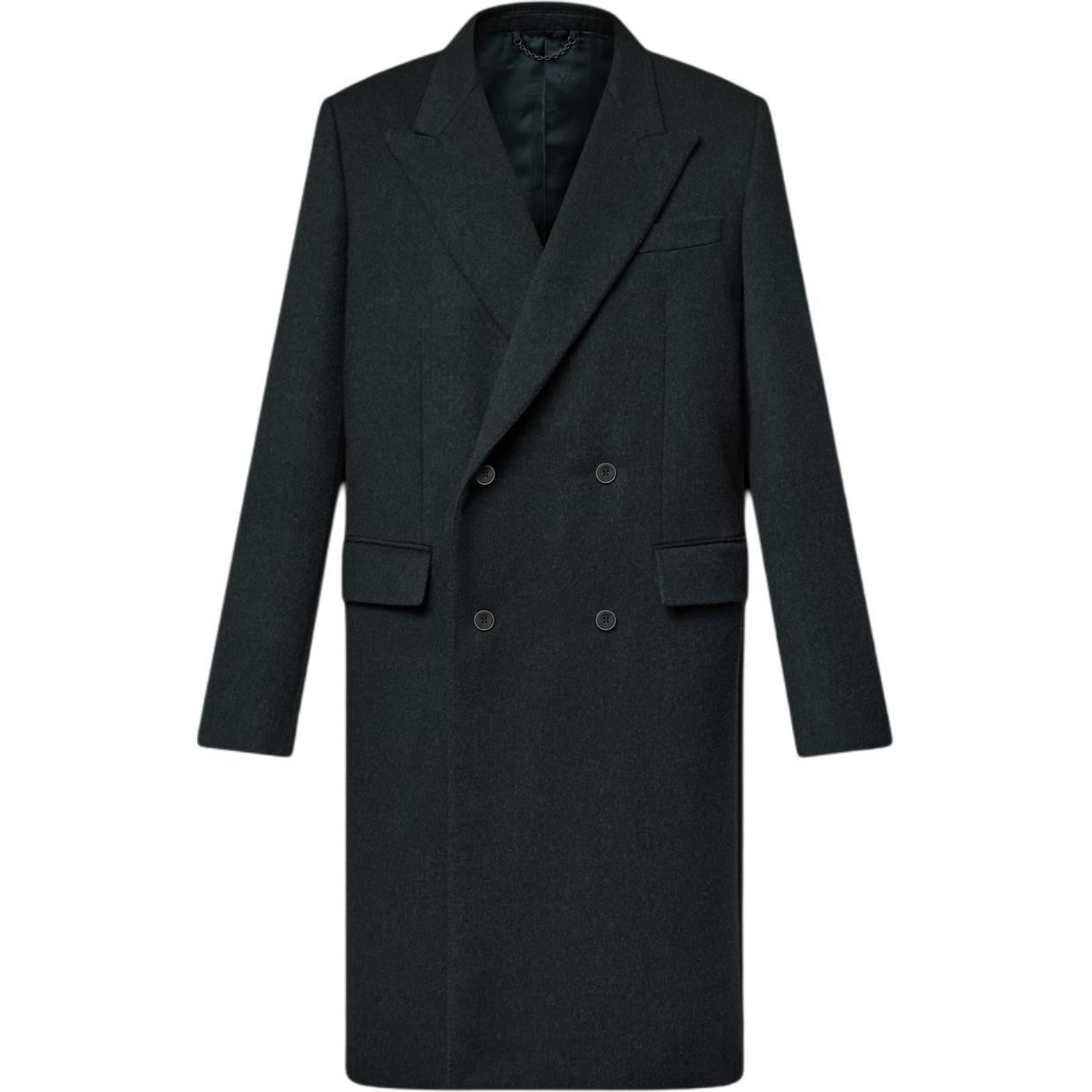 

LOUIS VUITTON Двубортное пальто, Black
